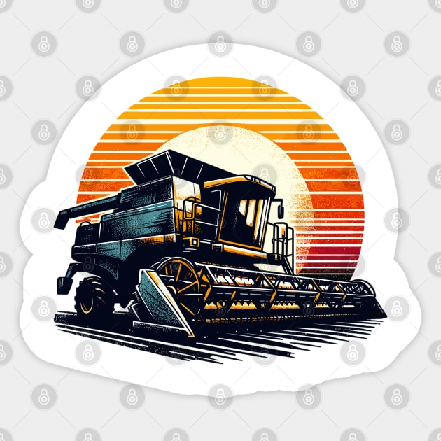 Combine Harvesters Sticker by Vehicles-Art
